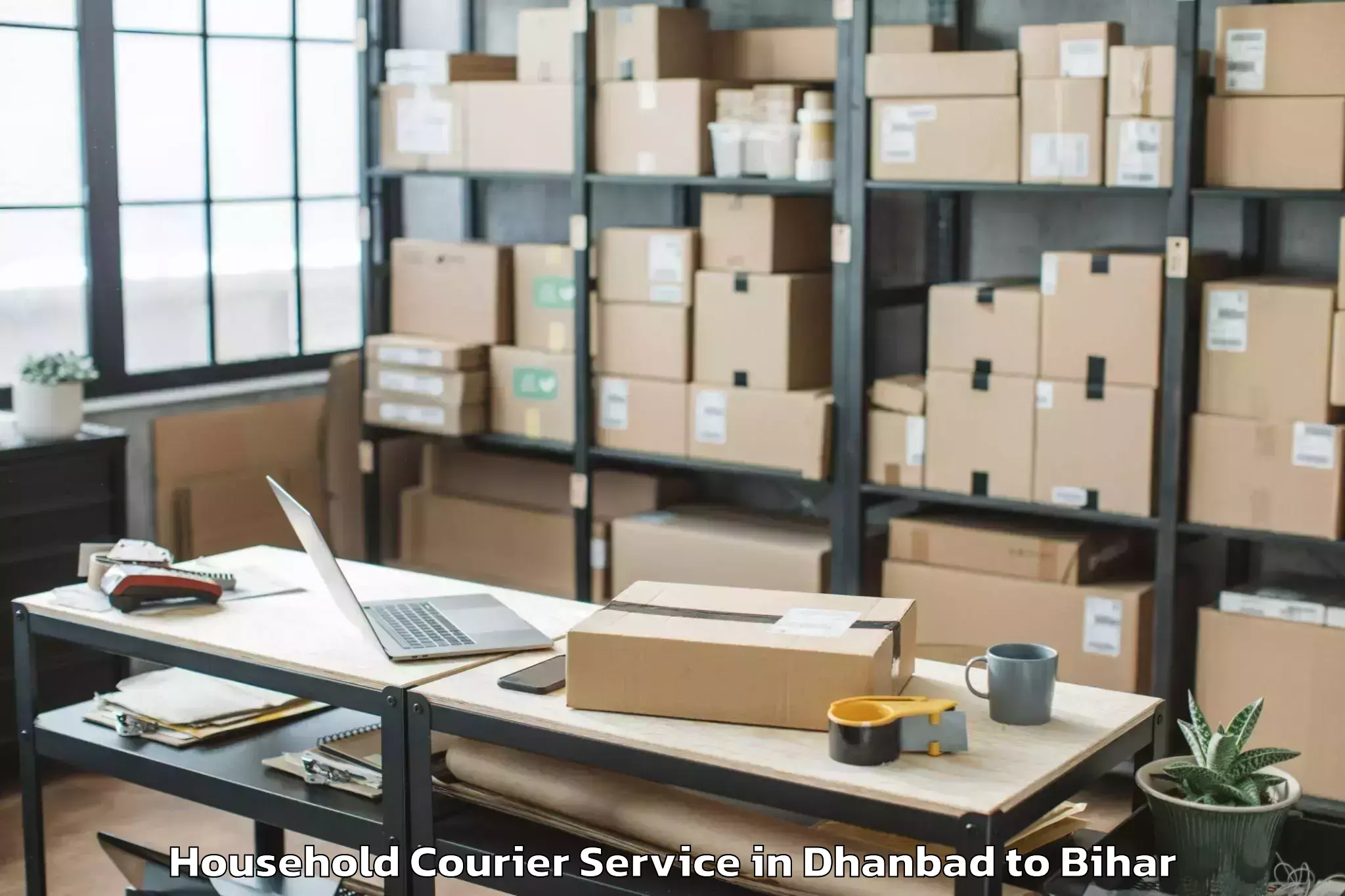 Professional Dhanbad to Masrakh Household Courier